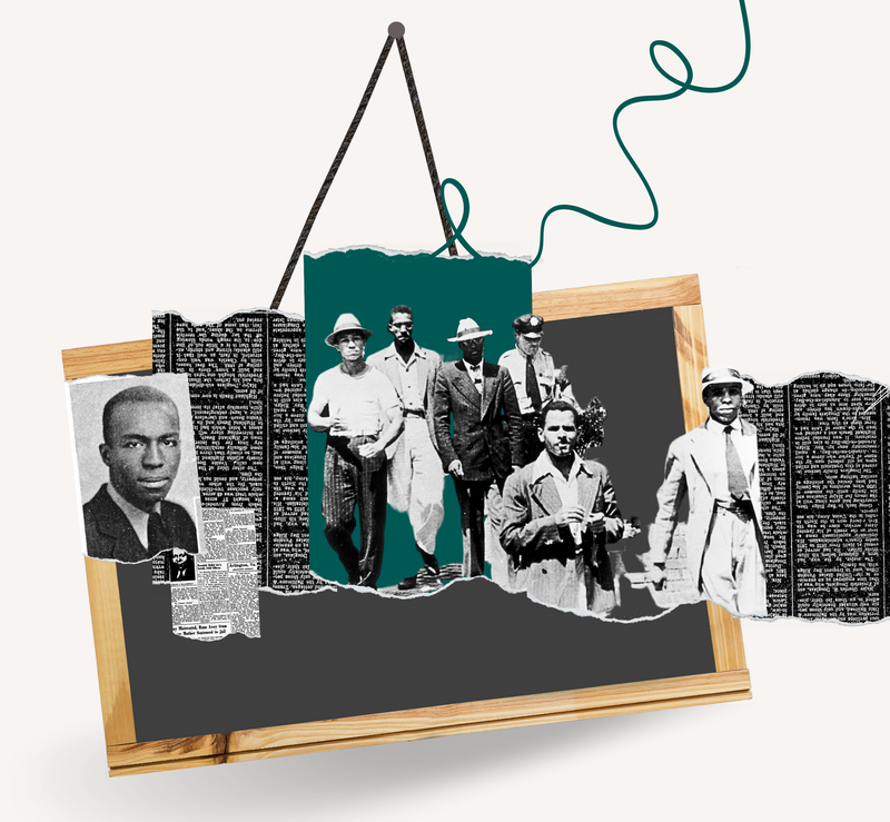 1939 Alexandria Library Sit-In collage