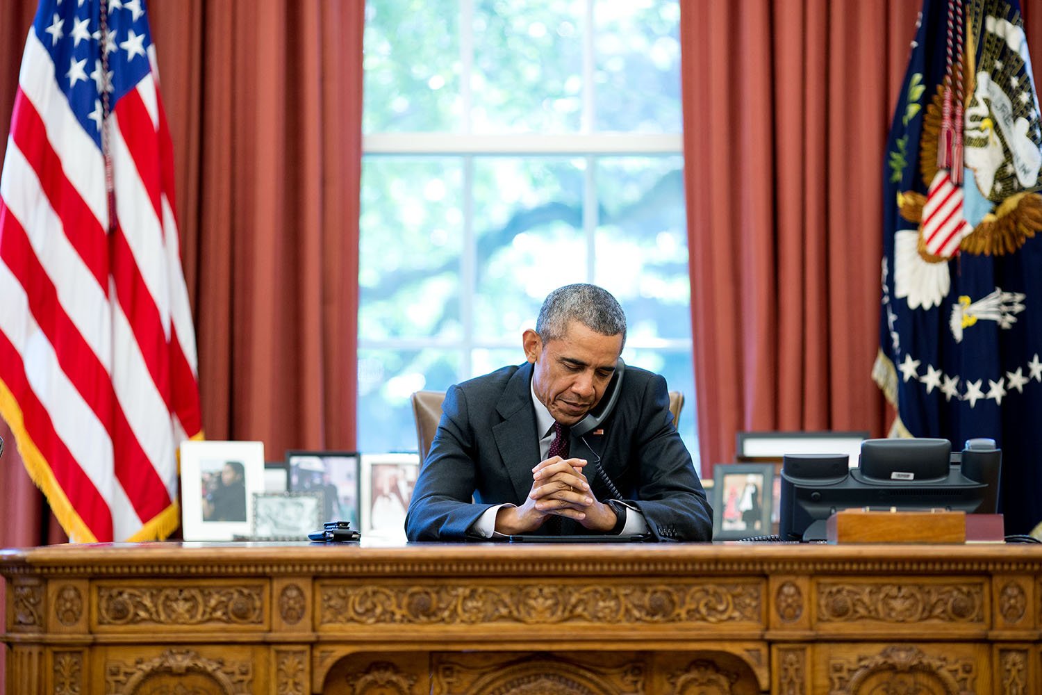 President Obama in the Oval Office