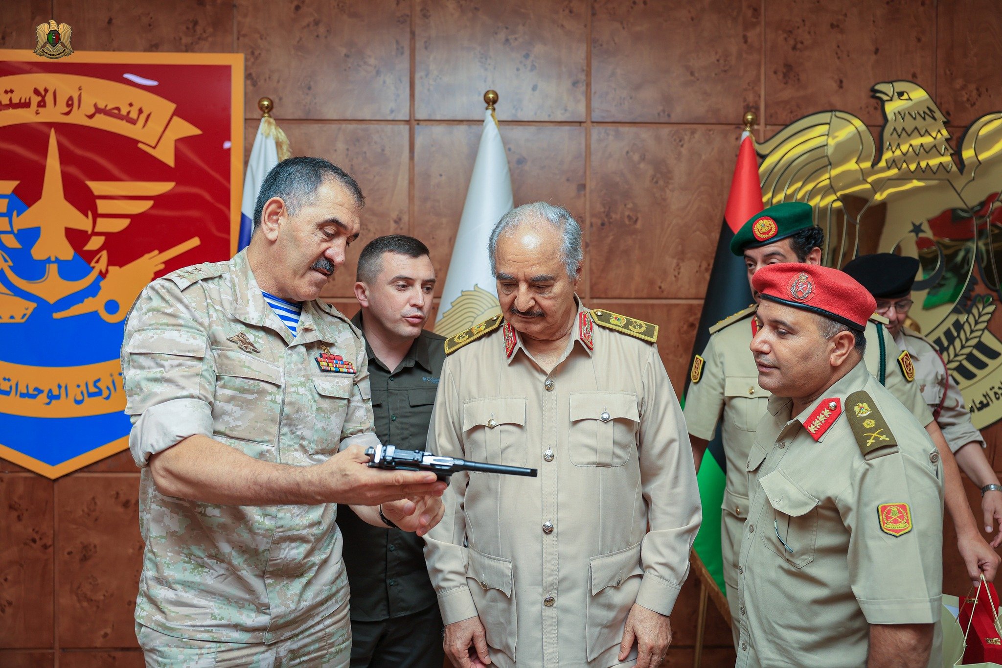 Yevkurov and Haftar in Libya
