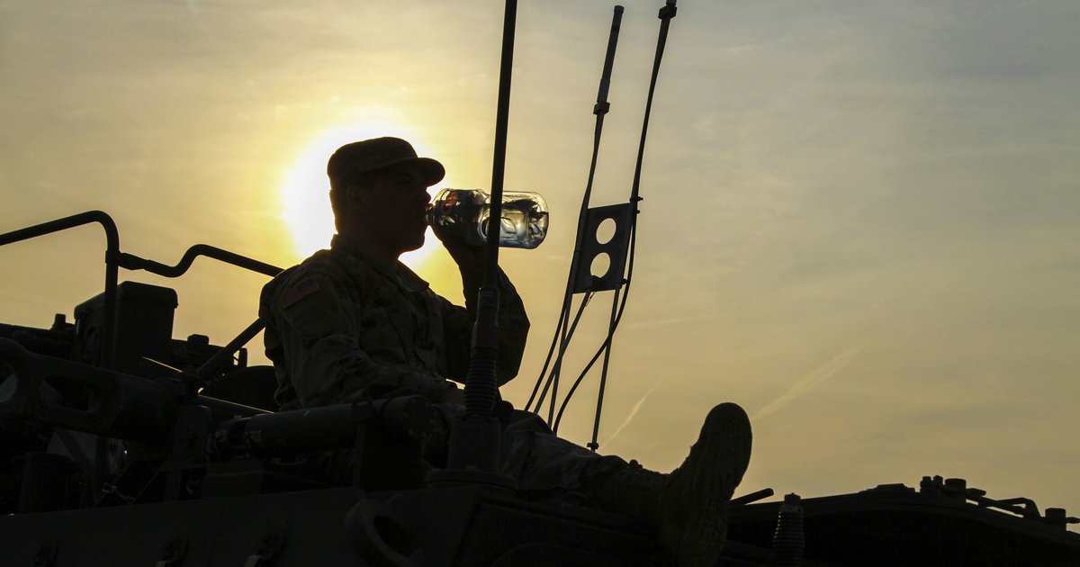 Thirsty Soldier at Fort Riley, KS
