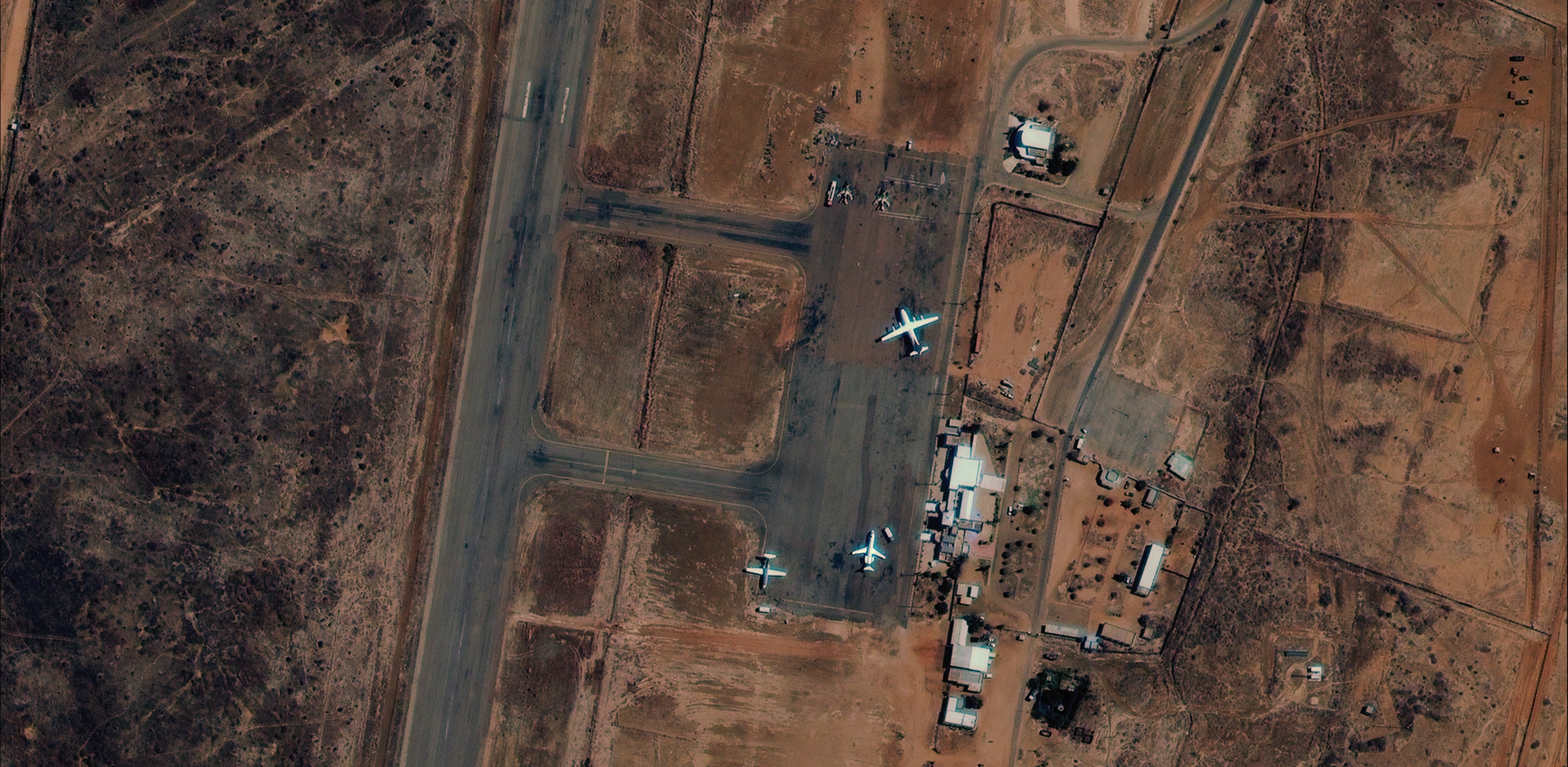 Overhead imagery of el Obeid Air Base in Sudan