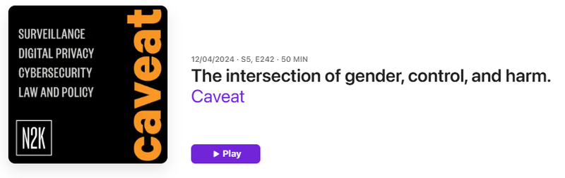 Caveat Podcast Screenshot
