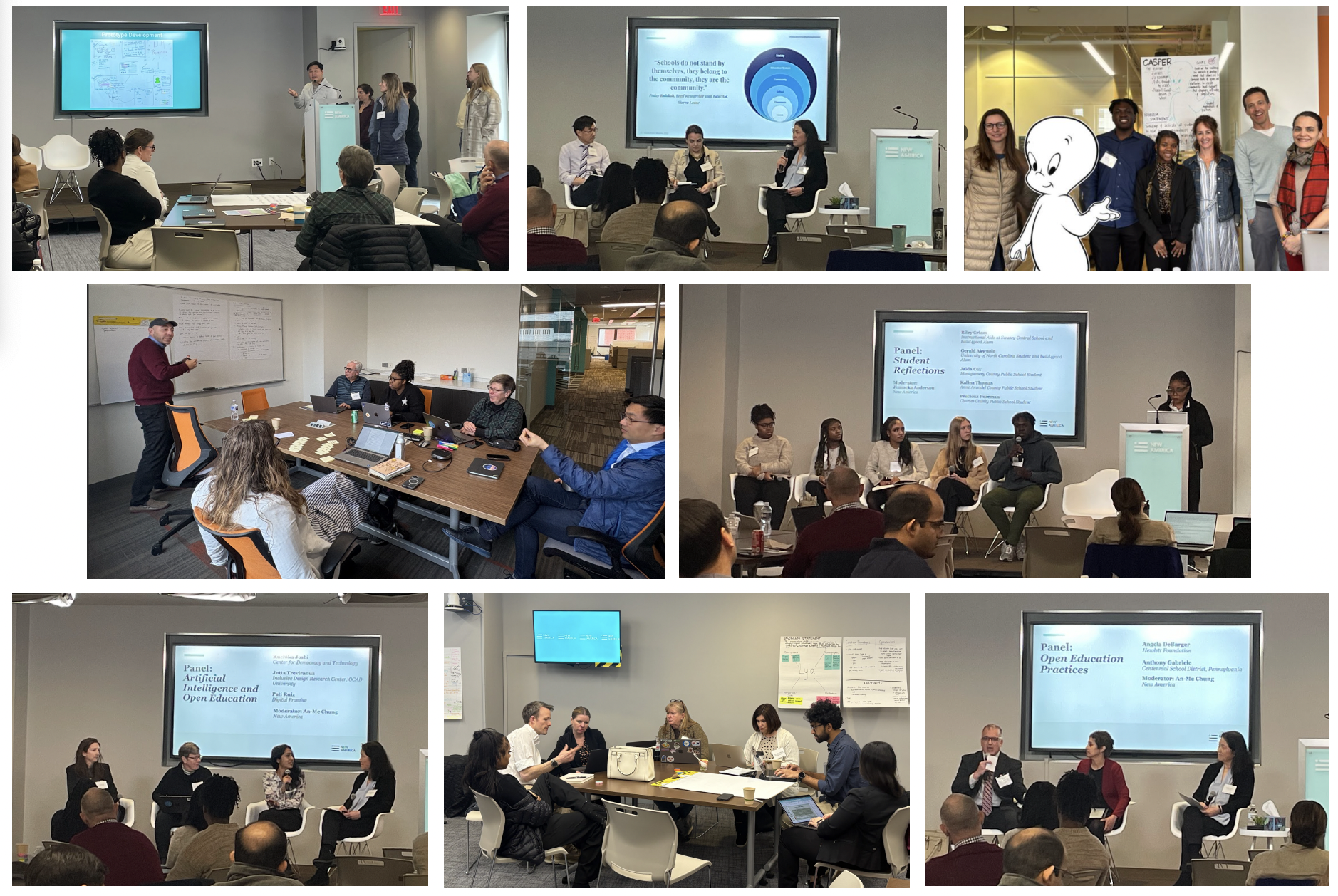 Design Lab Collage (panelists and design teams)