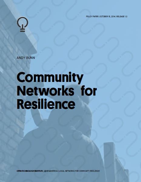 Community Networks for Resilience
