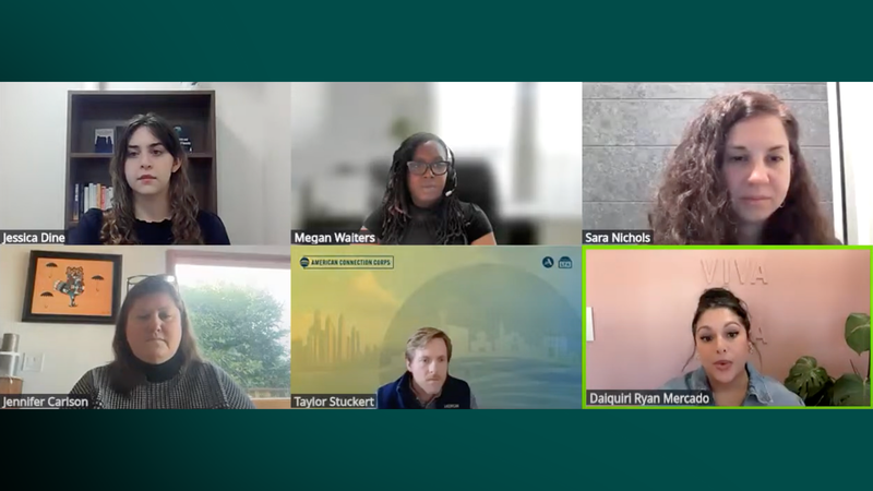 A screenshot of speakers from the event.