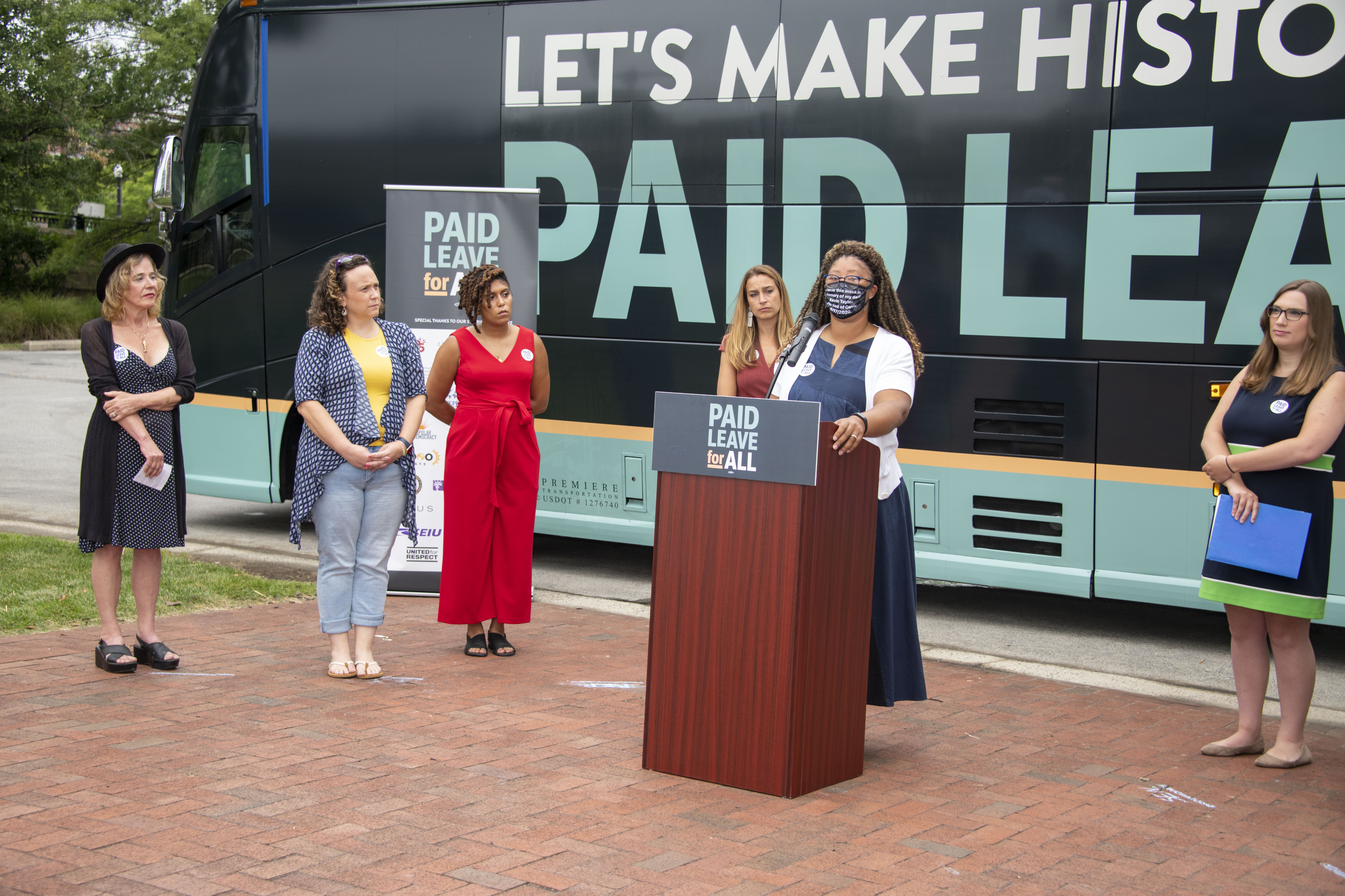 Paid Leave for All Bus visit Delaware, August 2021