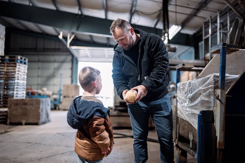 A father and his child