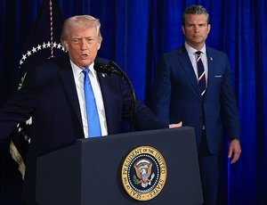 President Trump holds a news conference confirming the capture of Venezuelan President Maduro.