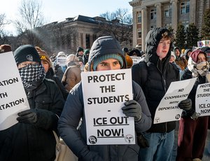 Students protest against ICE in Minnesota