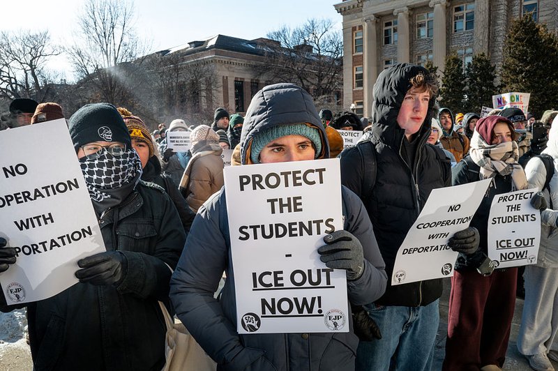 Students protest against ICE in Minnesota
