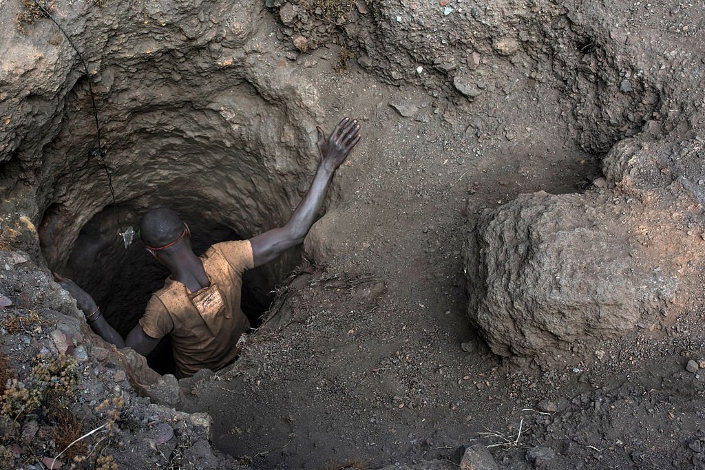 PAID GETTY PHOTO: cobalt miner in DRC