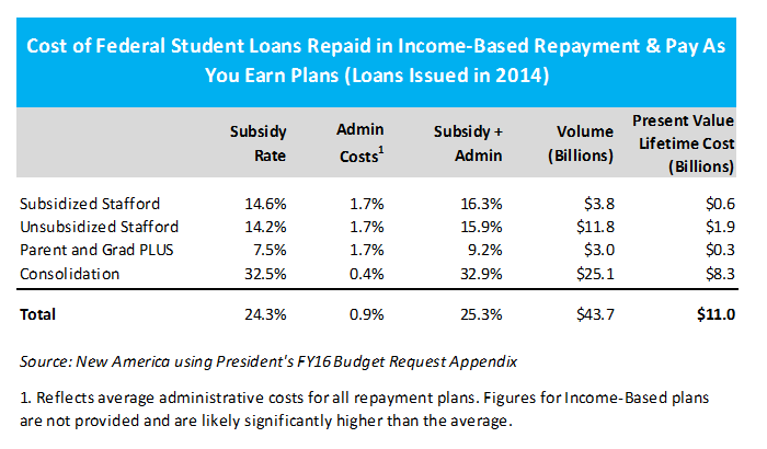 What Does Income-Based Repayment for Student Loans Cost?