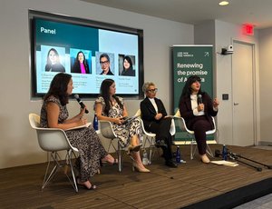 A panel at a New America Event