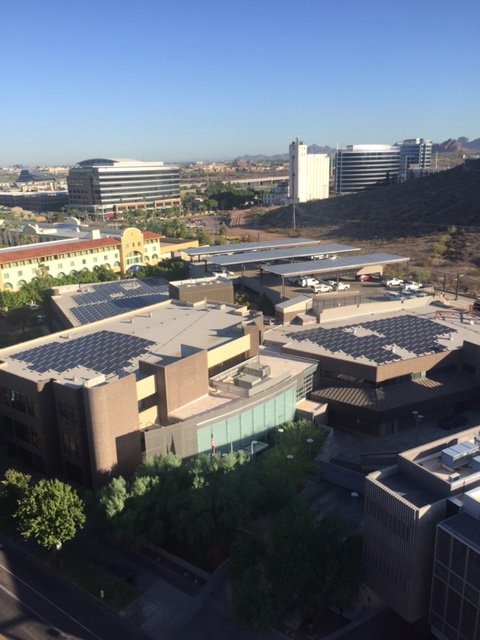 Solar panels at Arizona State University