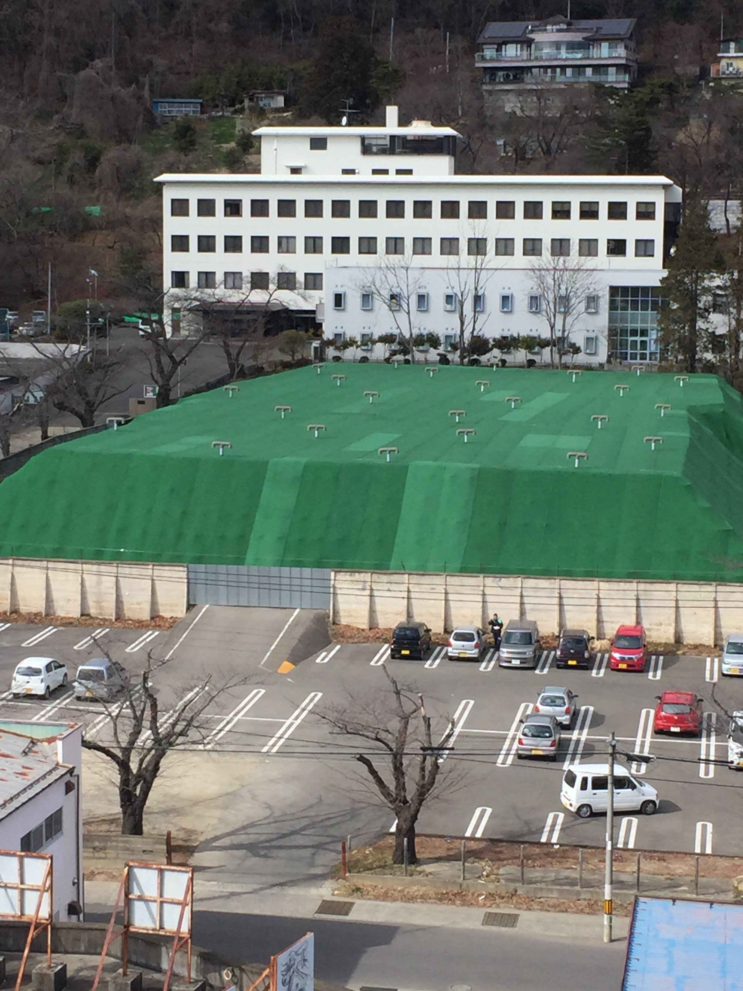 Radioactive debris storage in Fukushima Prefecture