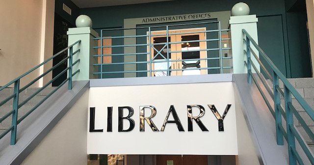 Snapshot of entrance to Largo-Kettering Library