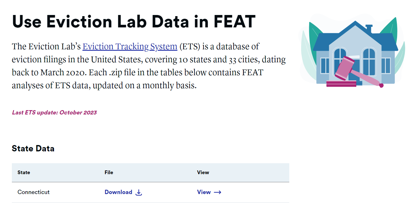 Image 1. Eviction Lab FEAT page