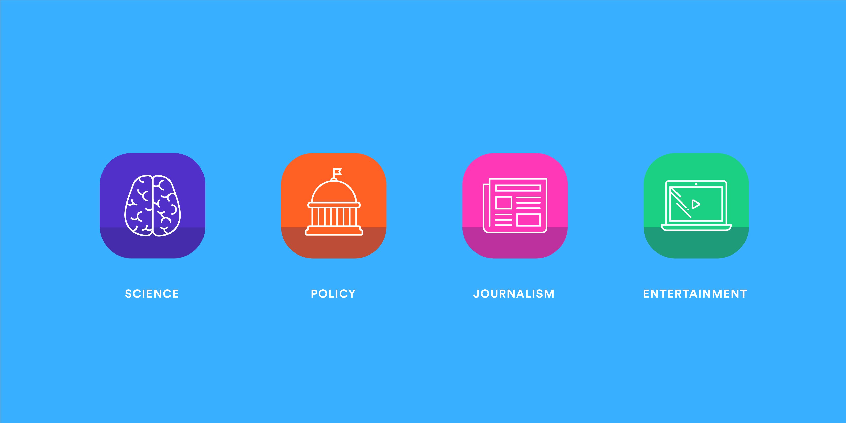 LSX icons for four sectors