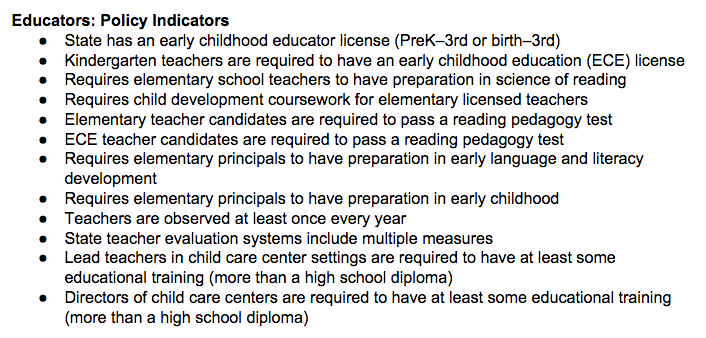 Strengthening the Early Education Workforce: A Look at the Leading States