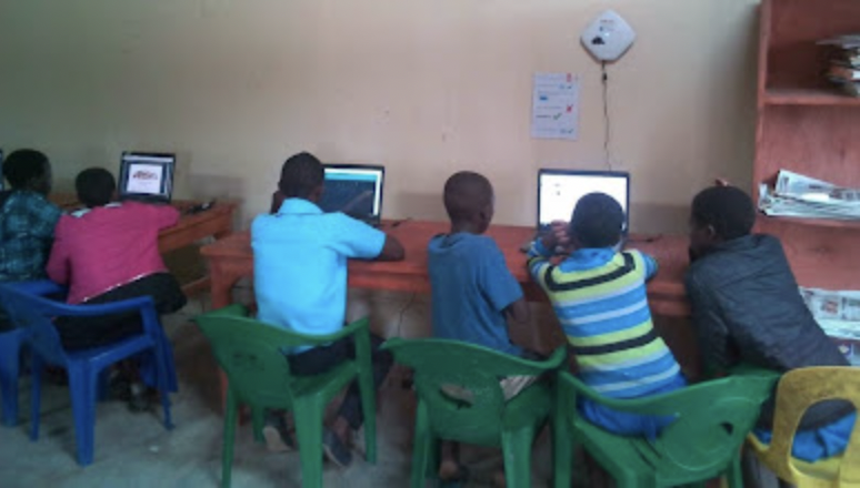 Students at a Malawi school