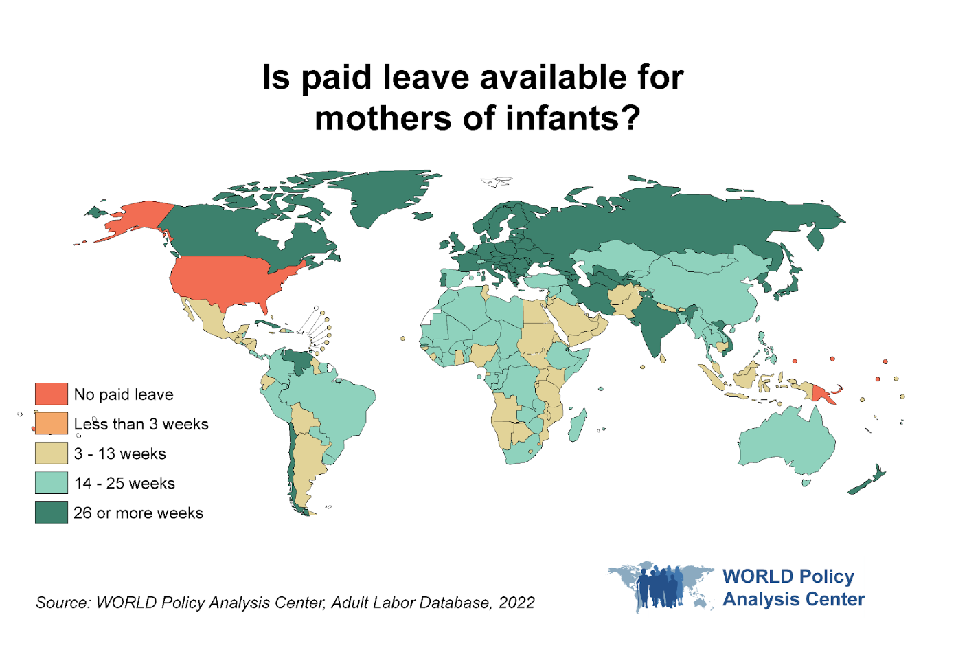 Mothers Leave by country