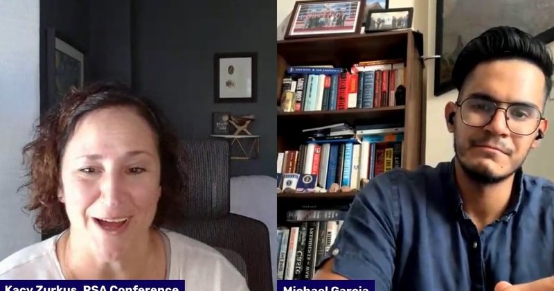 Michael Garcia and RSAC host Kacy Zurkus