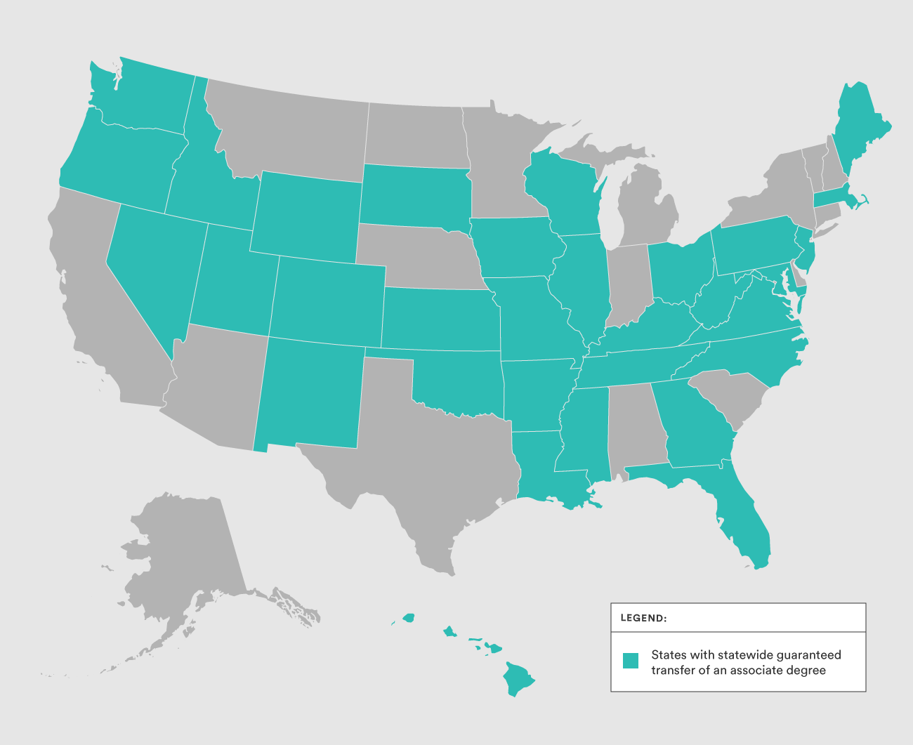 Articulation Agreement map