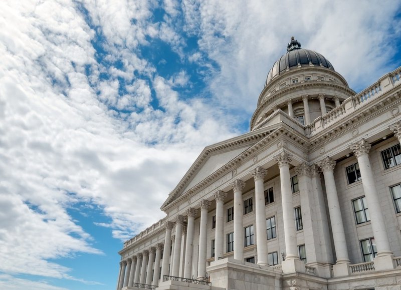Utah State Capitol is the house of government for the U.S. state of Utah. Salt Lake City. USA