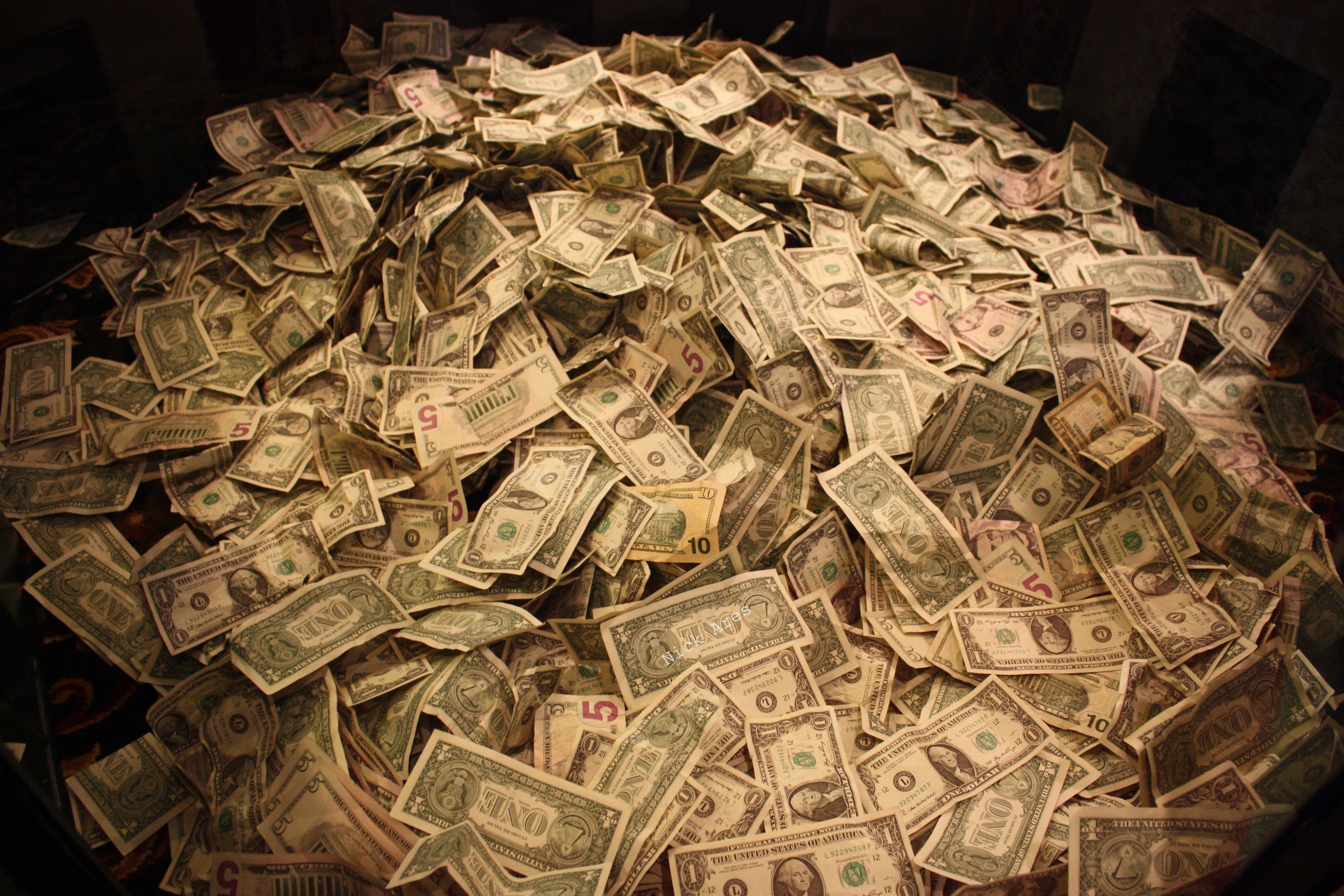 pile of money