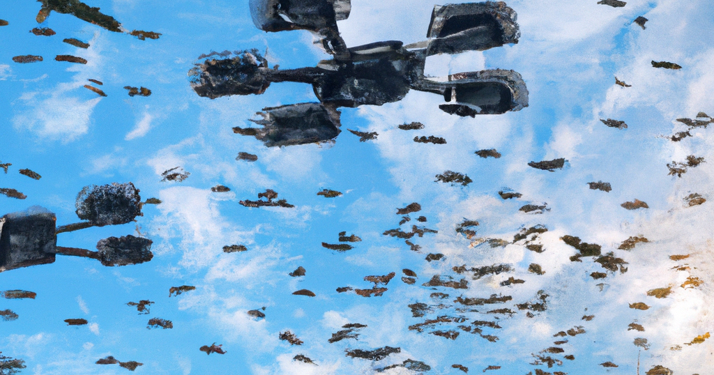 dall__e_2023-11-27_10.05.32_-_russian_drone_swarms_confronting_ukraine_drone_swarms_over_region_decimated_war_torn_landscape_laser_rays_and_radar_