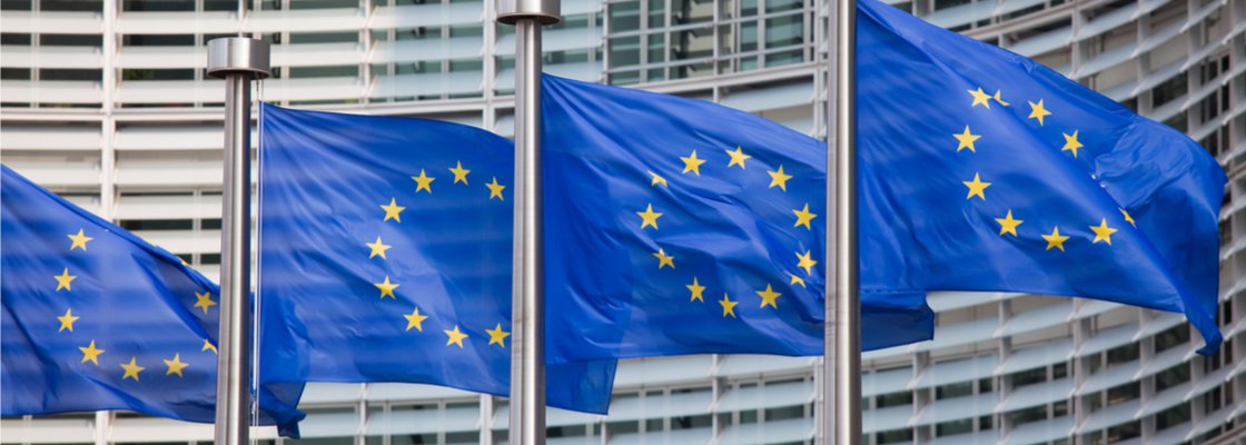 EU flags