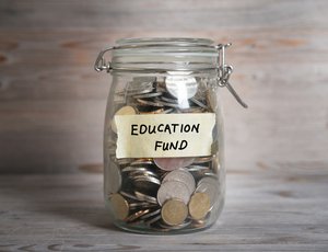 Jar of joins labeled "Education Fund"