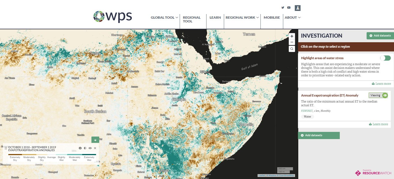 WRI Evapotranspiration Anomaly
