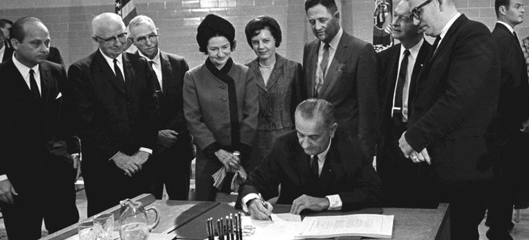 Higher Education Act signing 1965