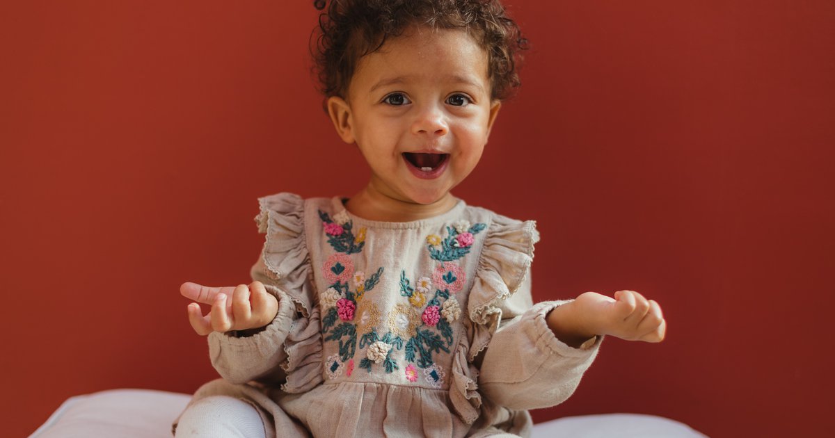cute young girl smiling