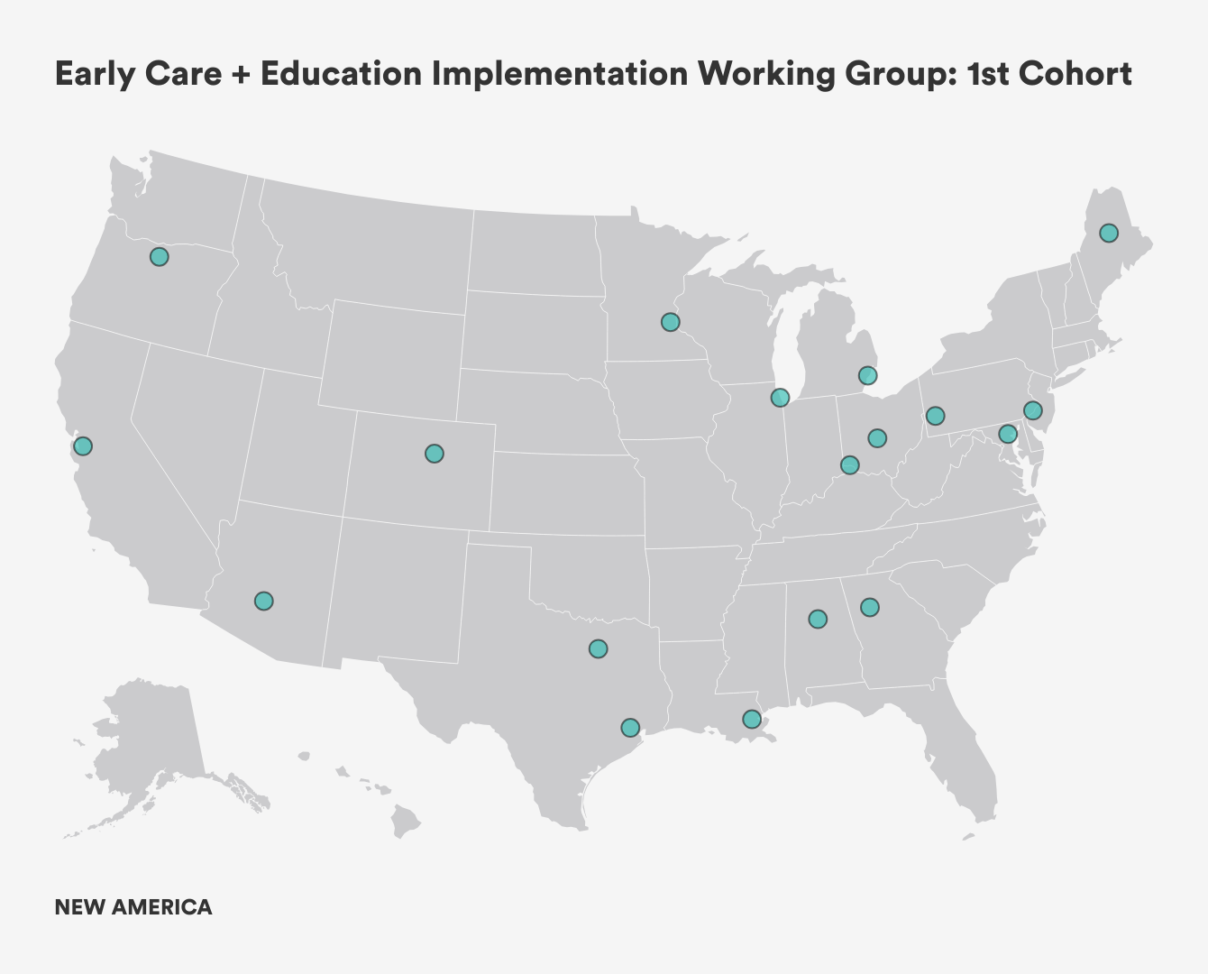 Implementation Working Group Map