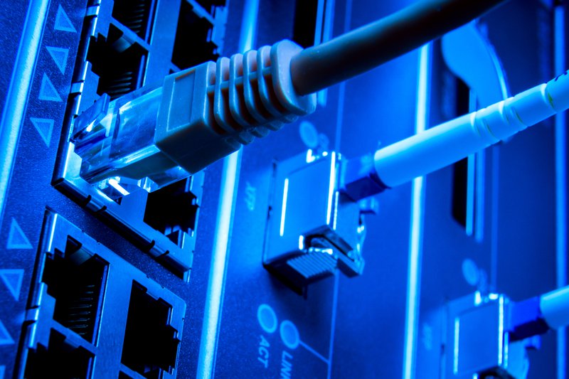 Cables connect to a machine.