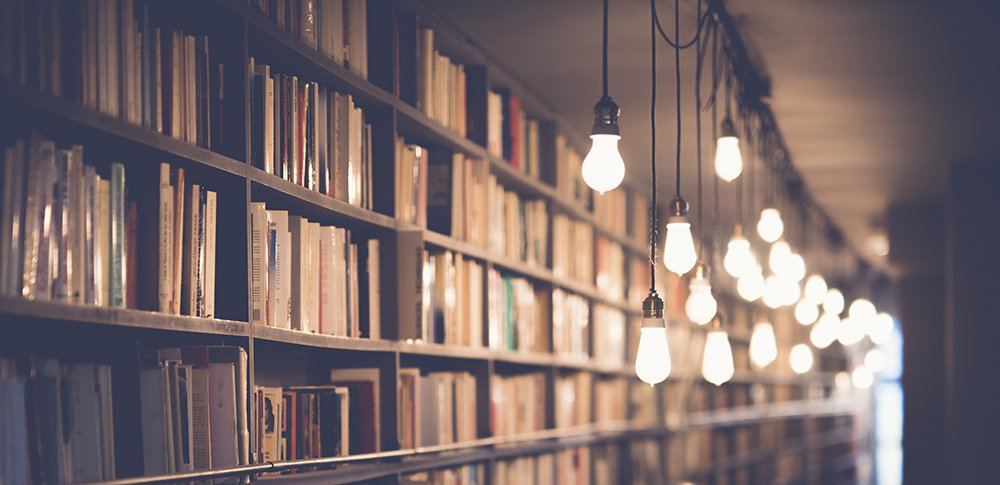 Library with Lightbulbs