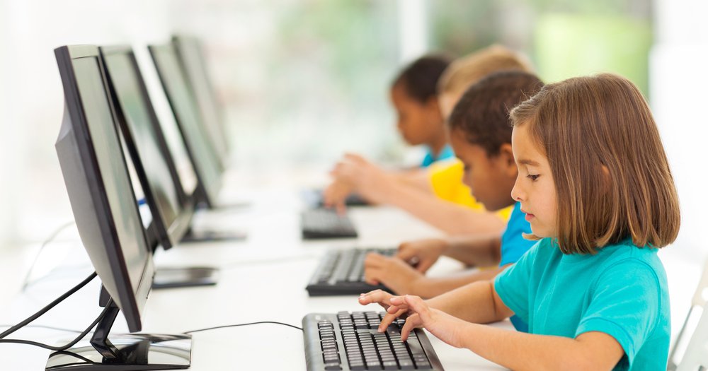 kids on computers