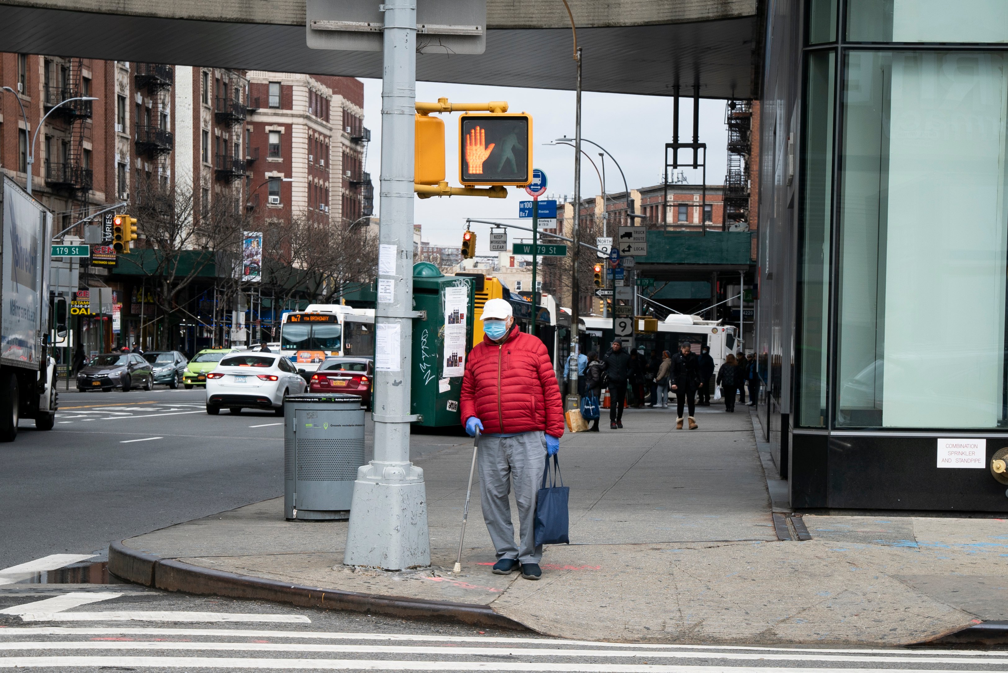 Man Wearing Mask in New York