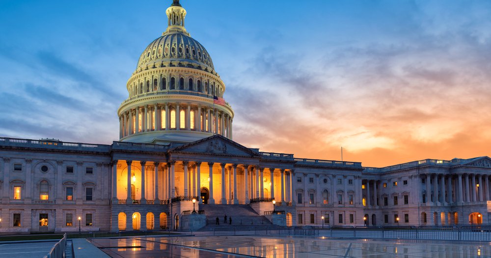 capitol at sunset