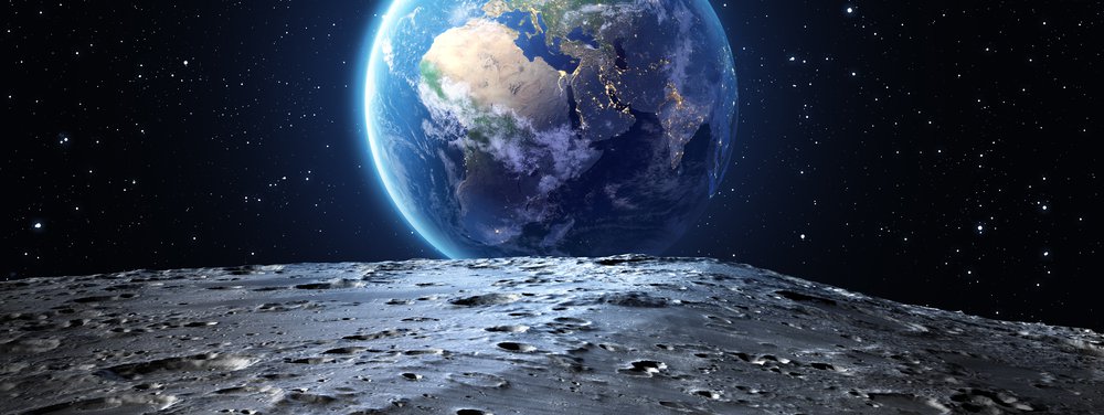 Earth and moon
