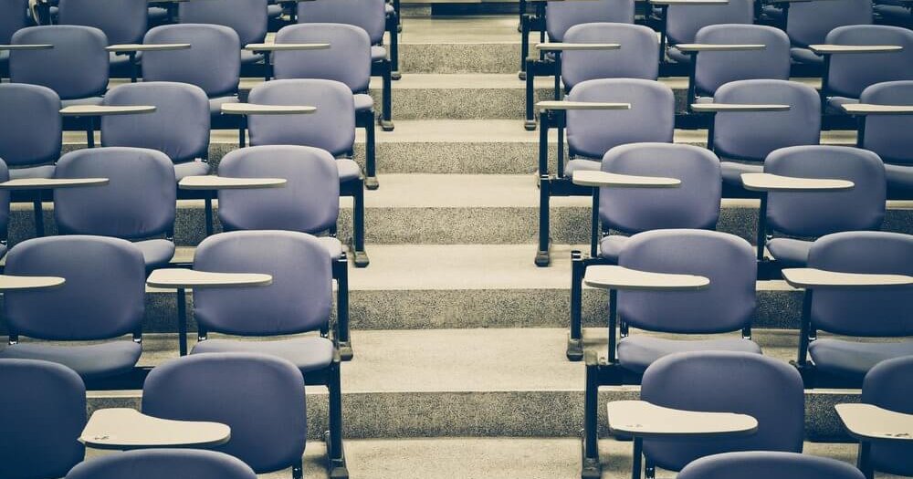 Empty College Classroom