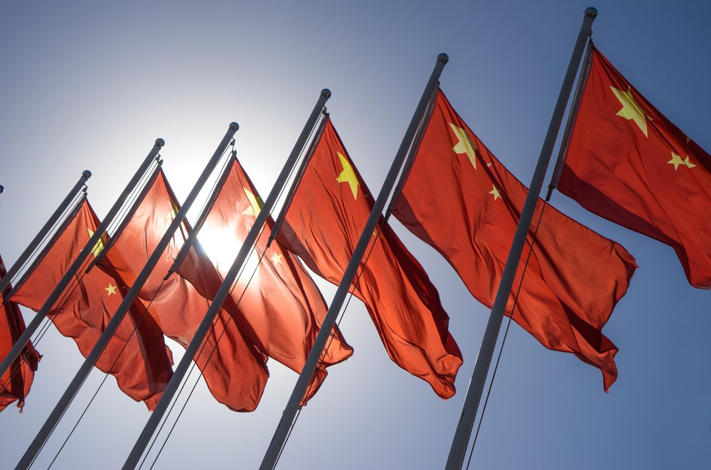 China flags
