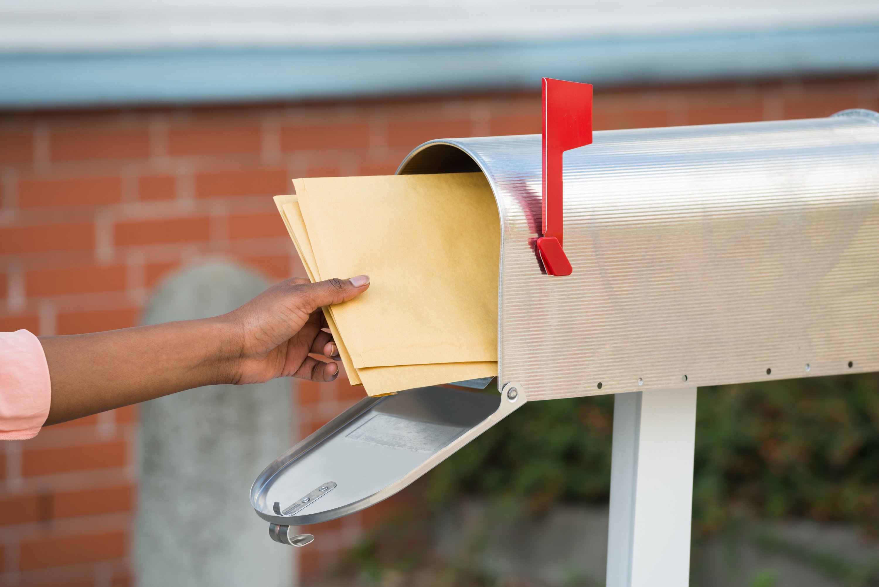 letter in mailbox