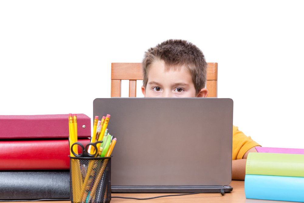 child on laptop