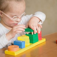 Child Playing with Blocks