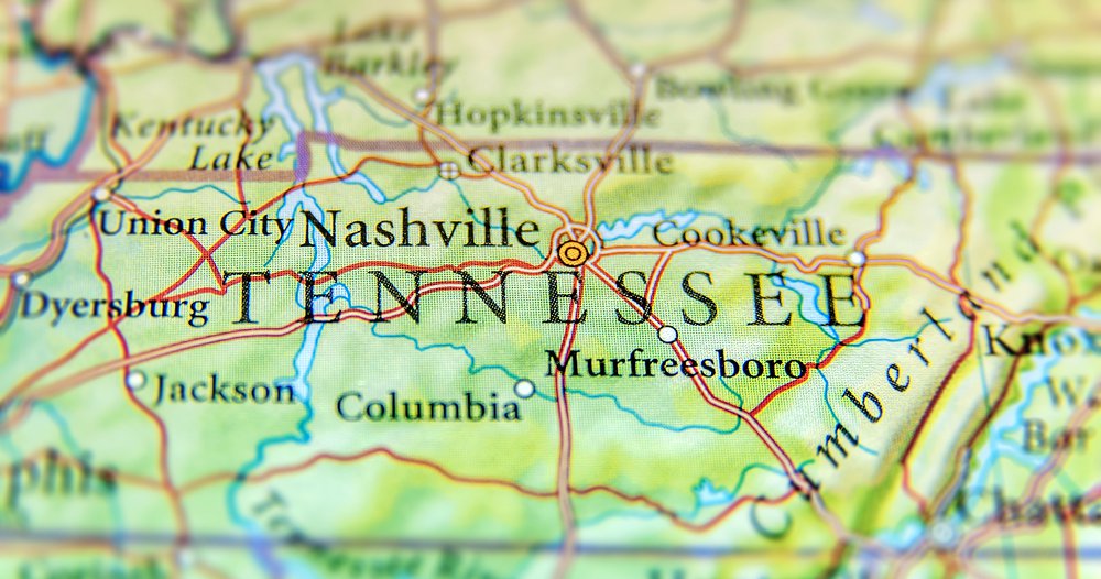 Map of Tennessee