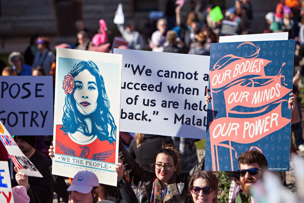 Gender equality women rally