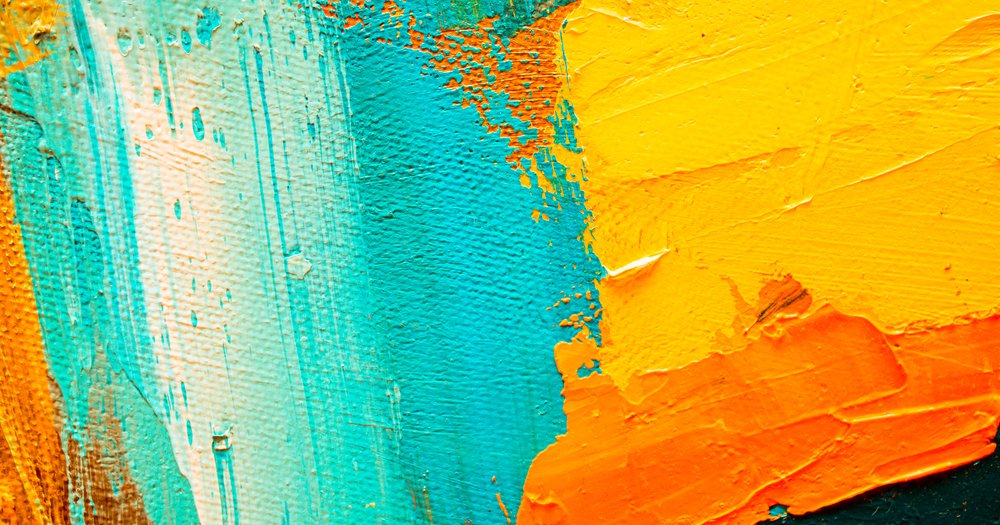 Abstract paint blobs